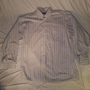 Burberry vertical stripped shirt 15.5 R U.S.A